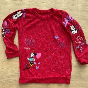 CHASER kids X Disney collaboration- Red Minnie Mouse Kids Sweatshirt